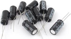 10 Pcs 16V 2200uF 105C Radial Lead Electrolytic Capacitor 10mm x 20mm