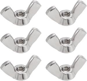 10-24 Wing Nuts 304 Stainless Steel Hurricane Shutters Butterfly Nut Hand Twist Tighten Fasteners Parts 6pcs