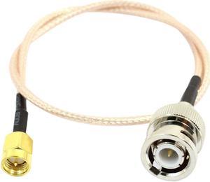 14" Length BNC Male to SMA Male M/M Connector Pigtail Cable