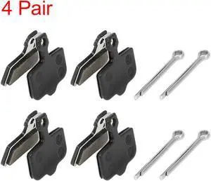 4 Pair Semi Metal Bike Bicycle Resin Disc Brake Pads with 4 Split Pin for SRAM Level T Level TL