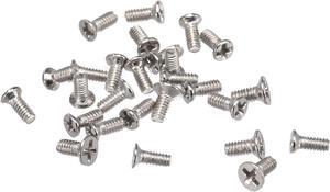 M1.2 x 3mm Phillips Screw Fastener Silver Tone for Laptop PC TV Fan Audio Switch 350pcs