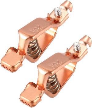 Battery Test Clip 20 Amp Spring Clamp Replacement for Automotive Car, Copper 2pcs