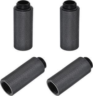 Male to Female Extender Fitting G1/4 x 40mm for PC Water Cooling System Black 4pcs