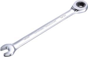 9/32 Inch Ratcheting Combination Wrench SAE 72 Teeth 12 Point Ratchet Box Ended Spanner Tools, Cr-V