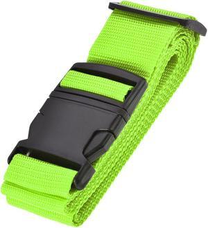 Luggage Strap Suitcase Belt with Buckle Label, 2Mx5cm Adjustable PP Travel Bag Packing Accessory, Light Green