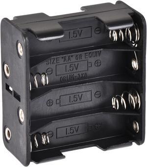 Battery Case Storage Box 8 Slots x 1.5V Battery Holder for 8 x AA Battery with Standard Snap Connector