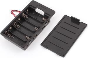 5.7" 2-Wire In Series 6 x 1.5V AA Battery Holder Box Storage Case