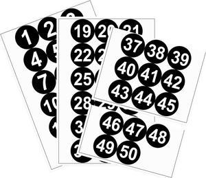 ArtSkills Black Vinyl Poster Letter Stickers and Numbers, 1-Inch and