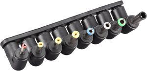 DC Power Adapter Kit 8pcs 5.5 x 2.1mm Right Angle Jack Converter Barrel Connector 2Sets