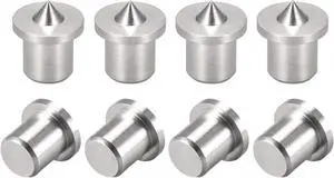 5mm Drill Center for Dowel and Tenon, Stainless Steel, Woodworking Doweling Centering Tool 8Pcs