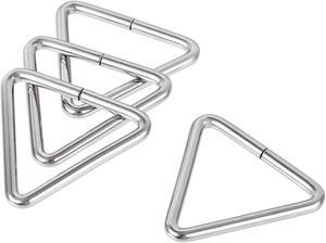 Metal Triangle Ring Buckle 2"(50mm) Inner Width for Strap Craft DIY 6pcs