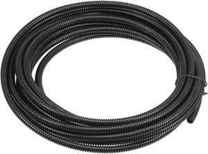 5 M 4.5 x 7 mm PA Flexible Corrugated Conduit Tube for Garden,Office Black