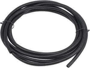 3.0 M 5.2 x 7.2 mm PP Split Corrugated Conduit Tube for Garden,Office Black