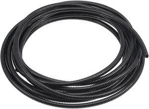 5 M 4.5 x 7 mm PA Split Corrugated Conduit Tube for Garden,Office Black