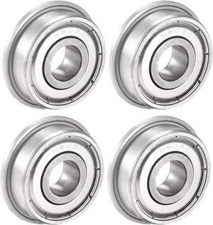 SF608ZZ Flanged Ball Bearing 8x22x7mm Double Shielded Stainless Steel Bearings 4pcs