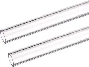 PETG Tubing Hard Tube 12mm ID, 16mm OD, 0.5m Length, Clear for PC Water-cooling System 2pcs