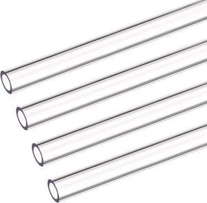 PETG Tubing Hard Tube 8mm ID, 12mm OD, 0.5m Length, Clear for PC Water-cooling System 4pcs