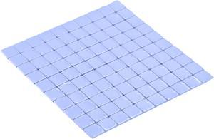 Soft Silicone Thermal Conductive Pads 10mmx10mmx0.5mm Heatsink for Cooling Components Blue Pack of 100