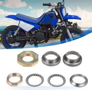 Unique Bargains 1 Set Car Steering Stem Rod Bearing Ring Kit Replacement for Yamaha PW50 Y-Zinger 1981-2009