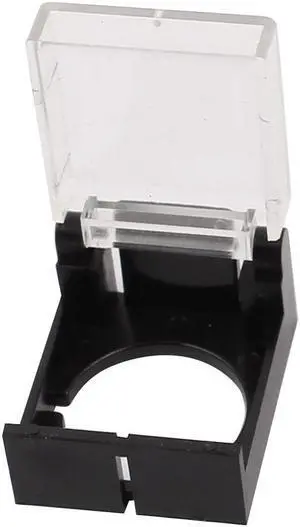 Square Black Clear Plastic Push Button Switch Protector Guard