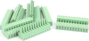 5 Pairs 3.81mm Pitch 12Pin Male to Female PCB Pluggable Terminal Block Connector