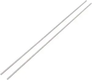 2 Pcs 1mm Dia 100mm Length Stainless Steel Solid Round Shaft for DIY RC Car