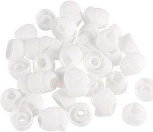 Unique Bargains Silicone in Ear Earphone Pad Earbud Cap Tip Cover Replacement White 50 Pcs