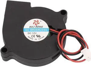 DC12V 50mm x 50mm x 15mm DC Brushless Turbo Blower Cooler Cooling Fan
