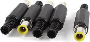 Unique Bargains 5 Pieces Replaceable 14mm Length 7mm x 1mm DC Power Plug Male Connectors