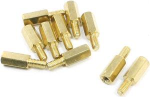 Unique Bargains 10 Pcs M3 x 6mm M/F Threaded Hex PCB Standoff Spacers 10mm Body Length