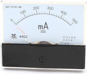 Unique Bargains 44C2 DC 0-500mA Dial Analog Panel Mount Ammeter Ampere Meter