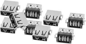 Type A USB 2.0 4 Pin Female Jack Connector Port Replacement 9 Pcs