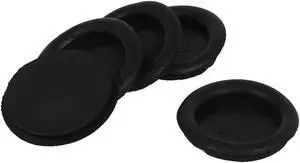 5pcs Black Rubber Closed Blind Blanking Hole Wire Cable Gasket Grommets 35mm