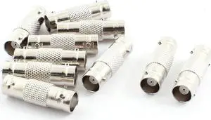 Unique Bargains CCTV BNC Female to BNC Female F/F Jack Video Coaxial Connector Adapter 10pcs