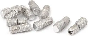 Unique Bargains Rubber Coated Metal Holder Shelf Support Pin Stud 5mm Screw Dia 10pcs