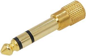 2 PCS 6.35mm Plug to 3.5mm Jack Headphone Adapter Converter