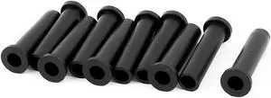 10pcs 5mm Inner Dia Rubber Strain Relief Cord Boot Protector Cable Sleeve Black