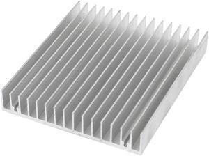 Silver Tone Aluminium Chipset Heat Diffuse Heatsink Cooling Fin 120x100x18mm