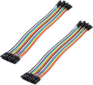 Female to Female Solderless Flexible Breadboard Jumper Cable Wire 2pcs