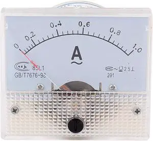 AC 1A 85L1 Analog Panel Current Ampere Meter Ammeter Gauge 0-1A