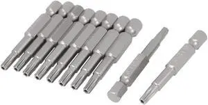 1/4" Hex Shank T20 Torx Security Screwdrivers Bits 10pcs