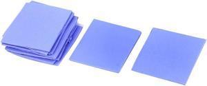 10pcs Blue Thermal Pad GPU CPU Heatsink Cooling Conductive Silicone 30x30x1mm