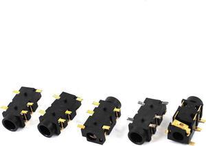 Unique Bargains 5 Pcs 5-Pin SMT SMD 3.5mm Stereo Headphone Headset Jack Socket Connectors