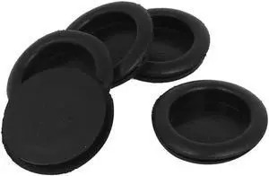 5pcs Black Rubber Closed Blind Blanking Hole Wire Cable Gasket Grommets 40mm
