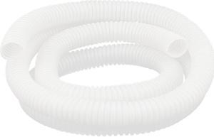 1.5M/59.1" Flexible Plastic Insulation Corrugated Wiring Tube Conduit White