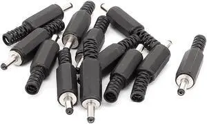 Unique Bargains 12PCS 3.5mm x 1.1mm Solder DC Power Cable Jack Male Plug Connector Adapter