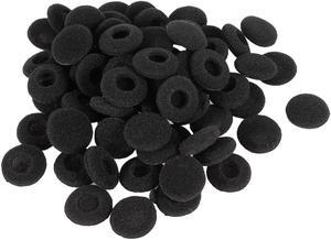 Unique Bargains 35 Pairs Sponge Cap Cover Ear Pad Cushion Black for MP5 MP3 Earbud Headphone