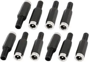 10 Pcs Solder Type 5.5mm x 2.1mm Female DC Power Plug Jack Connector