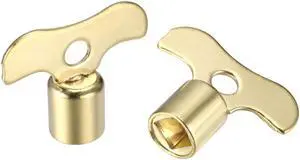 Kitchen Bathroom Sink Water Tap Knob Switch Faucet Key 7mm Square Hole 2 Pcs