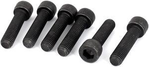 Unique Bargains M10 x 40mm 12.9 Alloy Steel Machine Bolt Hex Socket Head Cap Screws Black 6pcs